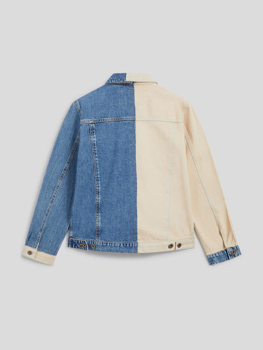 DENIM JACKET - MILK/BLUE - Archive | Pence 1979