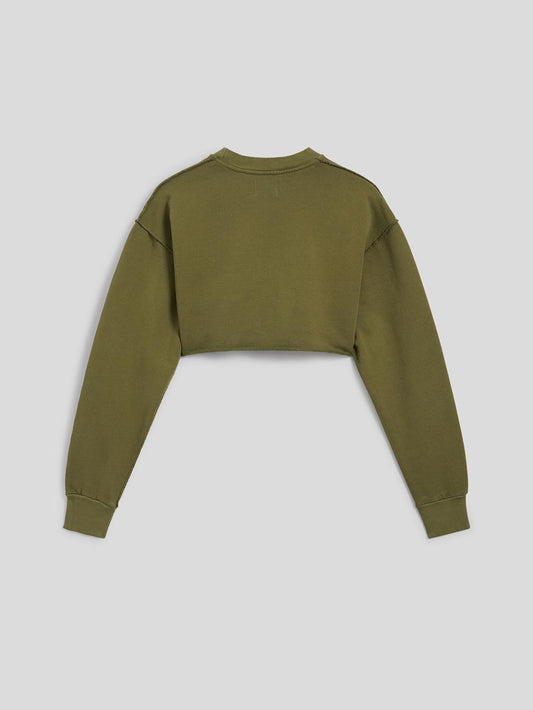 CROPPED SWEATSHIRT - GREEN - Archive | Pence 1979