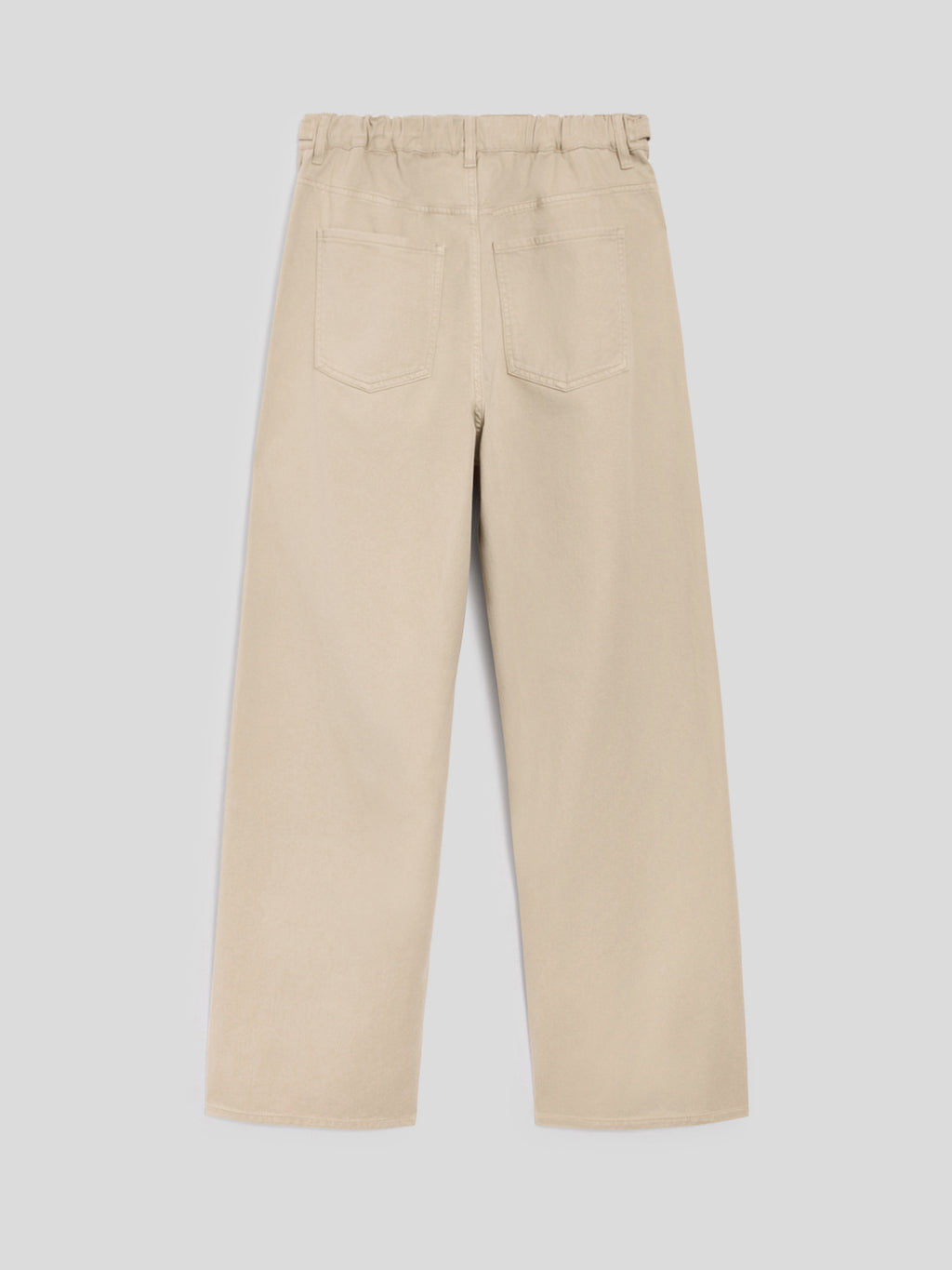 UNISEX RELAXED-FIT TROUSERS WITH ELASTIC WAISTBAND IN COLONIAL TENCEL COTTON - COLONIAL - Men′s Bottomwear | Pence 1979