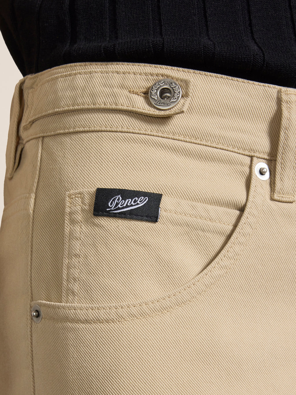 UNISEX RELAXED-FIT TROUSERS WITH ELASTIC WAISTBAND IN COLONIAL TENCEL COTTON - COLONIAL - Men′s Bottomwear | Pence 1979