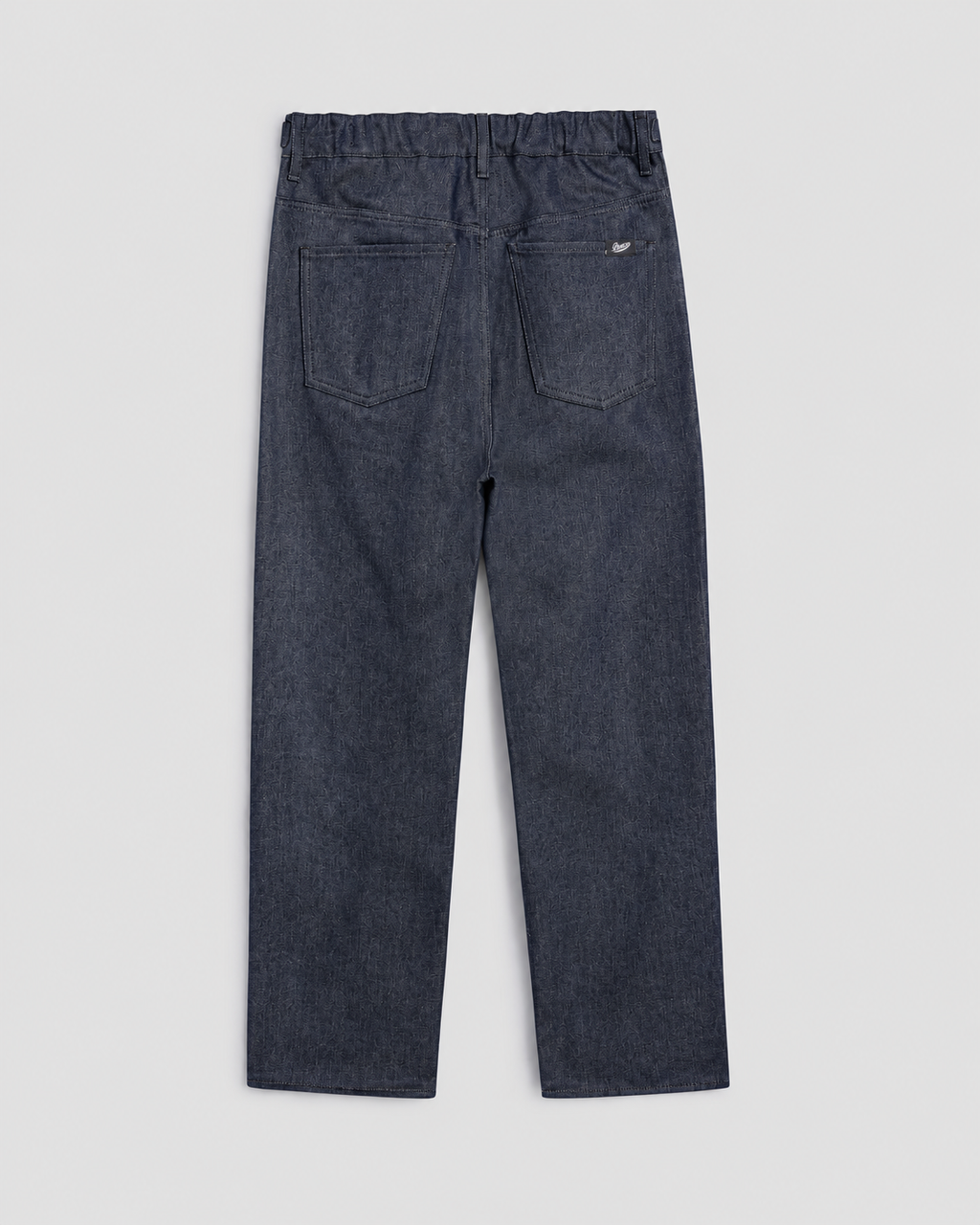 RELAXED FIT SPICY BLUE DENIM FIVE POCKETS WITH ELASTIC WAISTBAND - SPICY BLUE - Check Active | Pence 1979