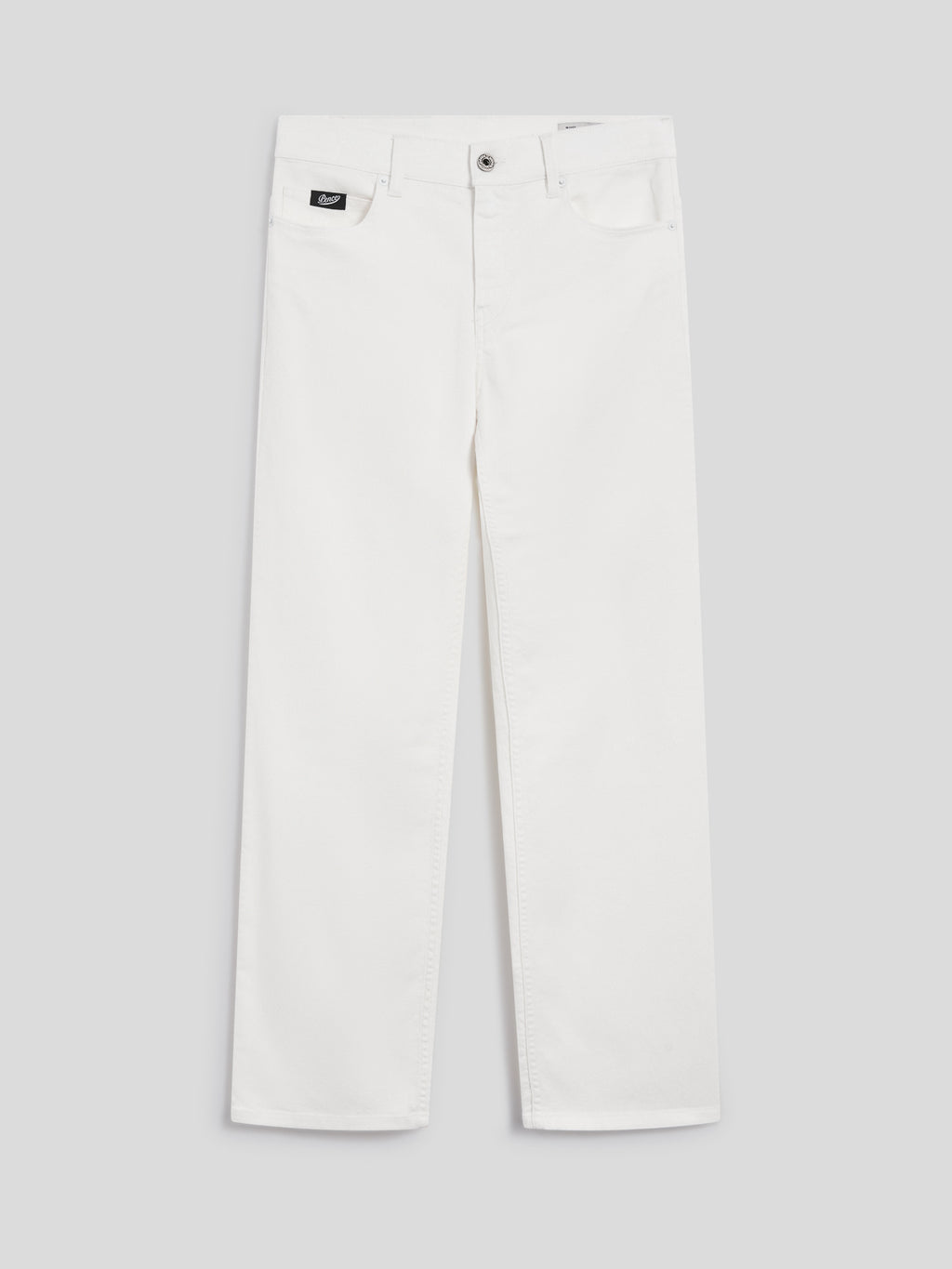REGULAR-FIT TROUSERS IN WHITE DENIM - PURE WHITE - Check Active | Pence 1979