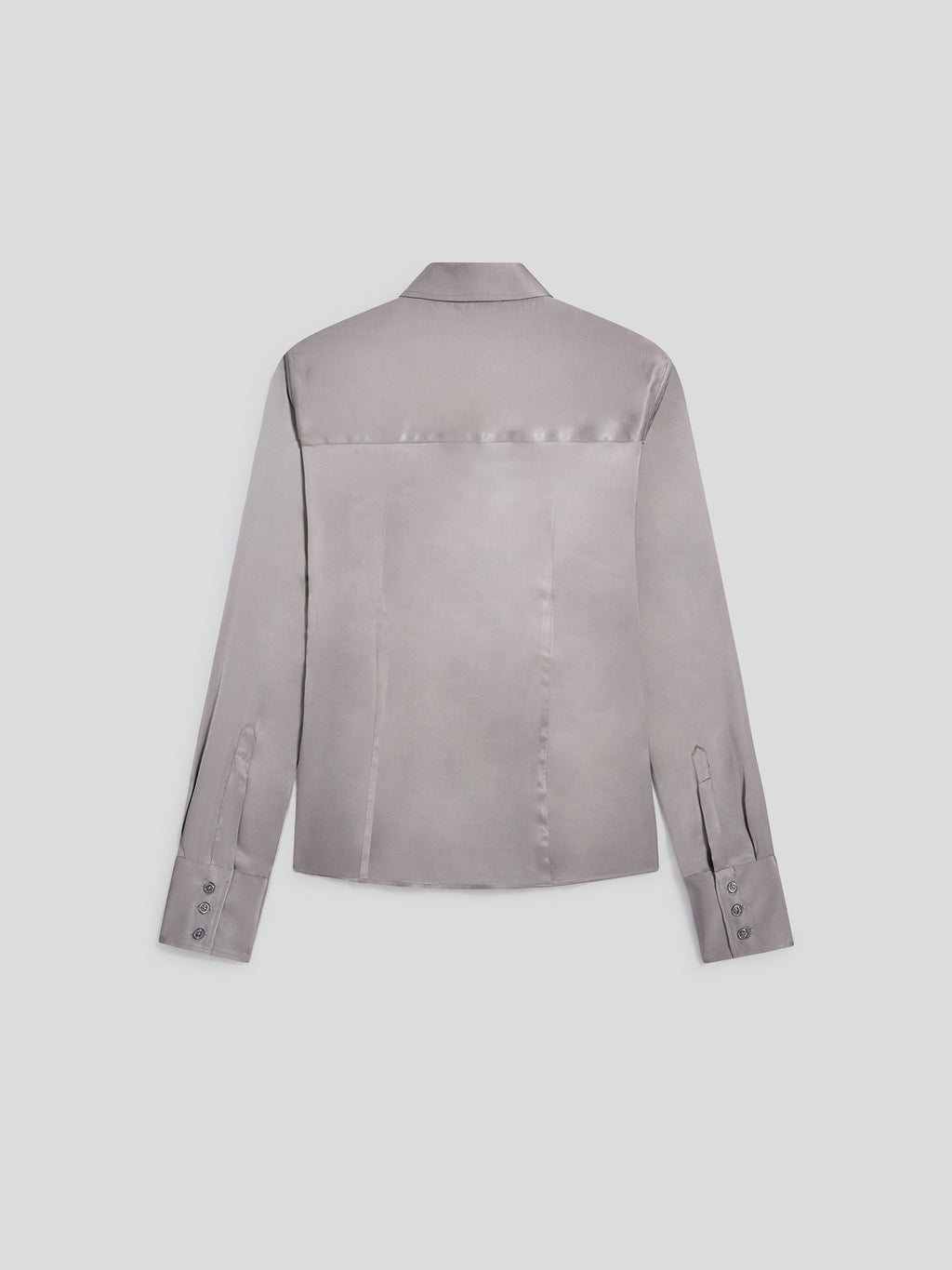 SLIM-FIT SHIRT IN COSMIC GREY VISCOSE - COSMIC GREY - Check Active | Pence 1979