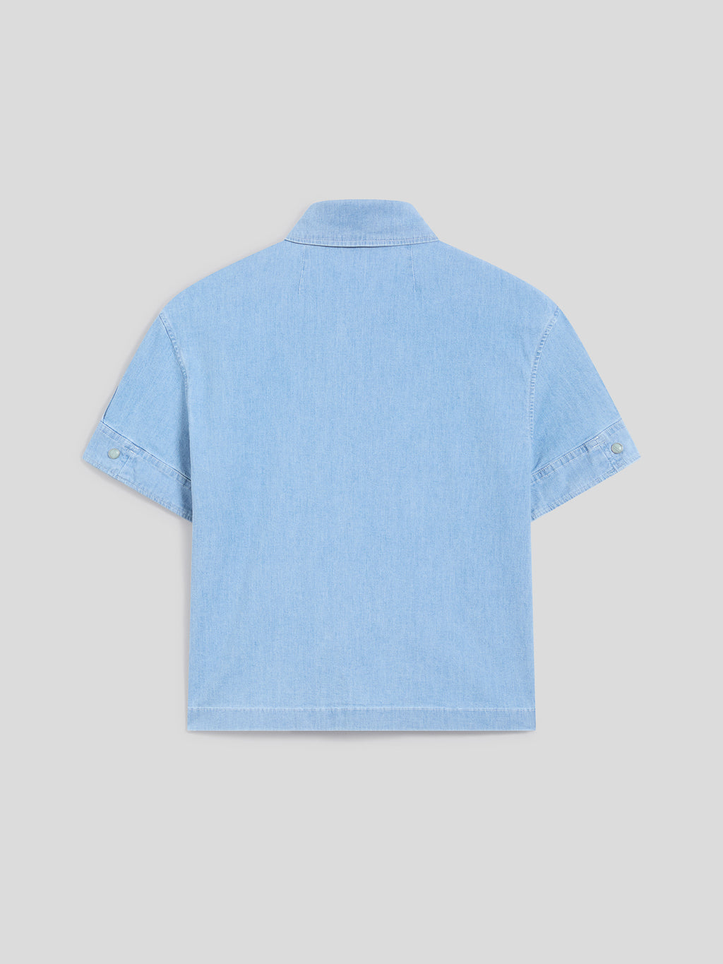 REGULAR-FIT SHIRT IN MEDIUM-LIGHT BLUE STRETCH COTTON - MEDIUM LIGHT BLUE  - Check Active | Pence 1979