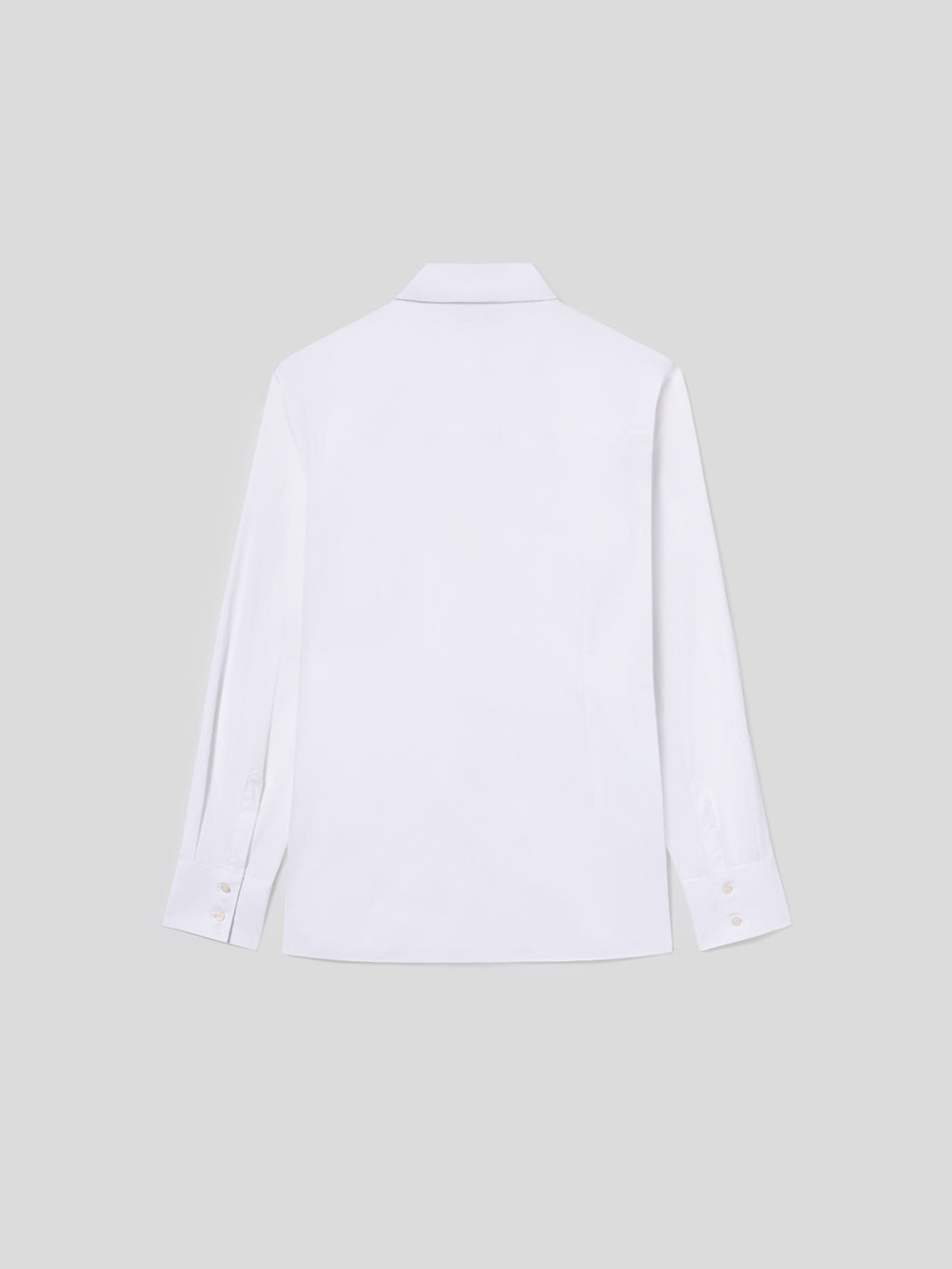 REGULAR-FIT SHIRT IN WHITE COTTON WITH PLASTRON TUXEDO - OPTICAL WHITE - promo code | Pence 1979