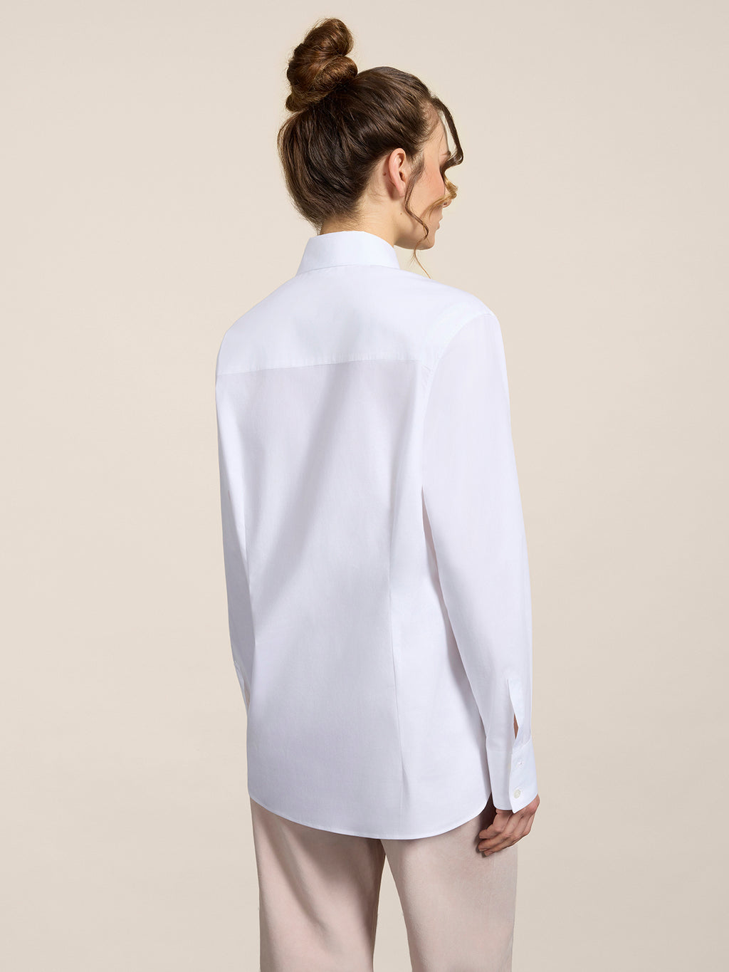 REGULAR-FIT SHIRT IN WHITE COTTON WITH PLASTRON TUXEDO - OPTICAL WHITE - promo code | Pence 1979