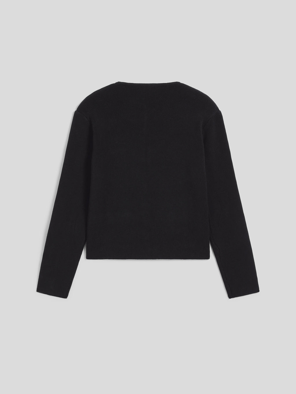 REGULAR FIT ROUND NECK VISCOSE KNIT JACKET WITH POCKETS BLACK COLOR - BLACK - Check Active | Pence 1979