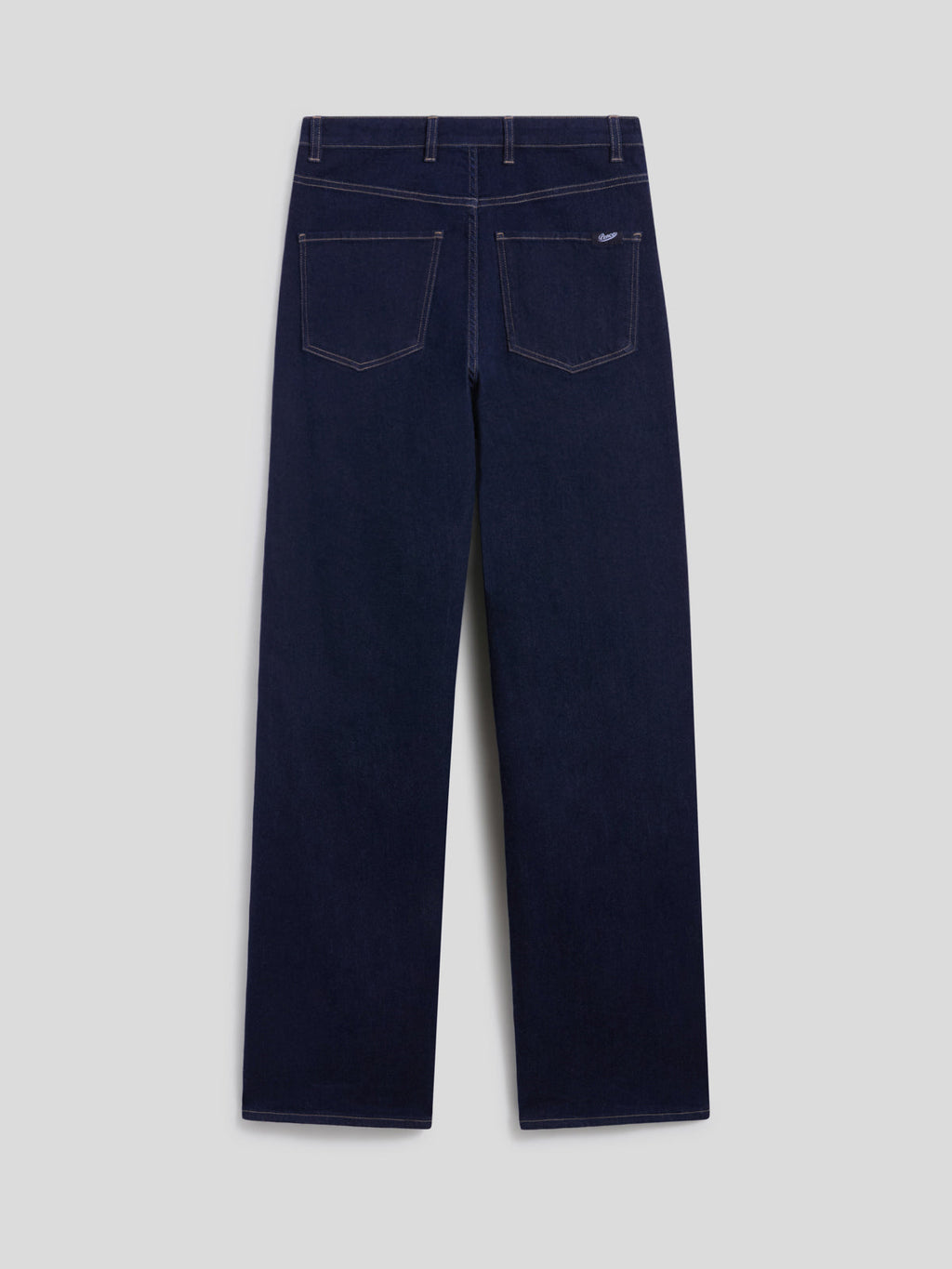 HIGH RISE WIDE LEG FIVE POCKETS OCEAN DENIM PANTS - OCEAN - Check Active | Pence 1979