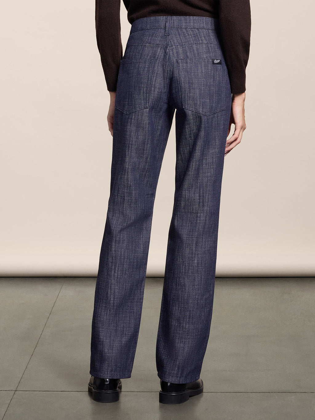 REGULAR FIT SPICY BLUE DENIM FIVE POCKET PANTS - SPICY BLUE - Check Active | Pence 1979