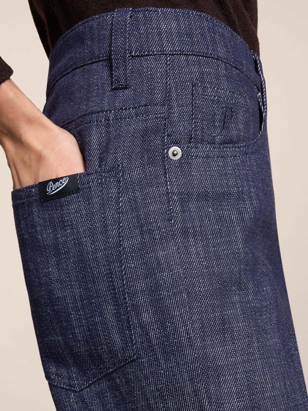 REGULAR FIT SPICY BLUE DENIM FIVE POCKET PANTS - SPICY BLUE - Check Active | Pence 1979