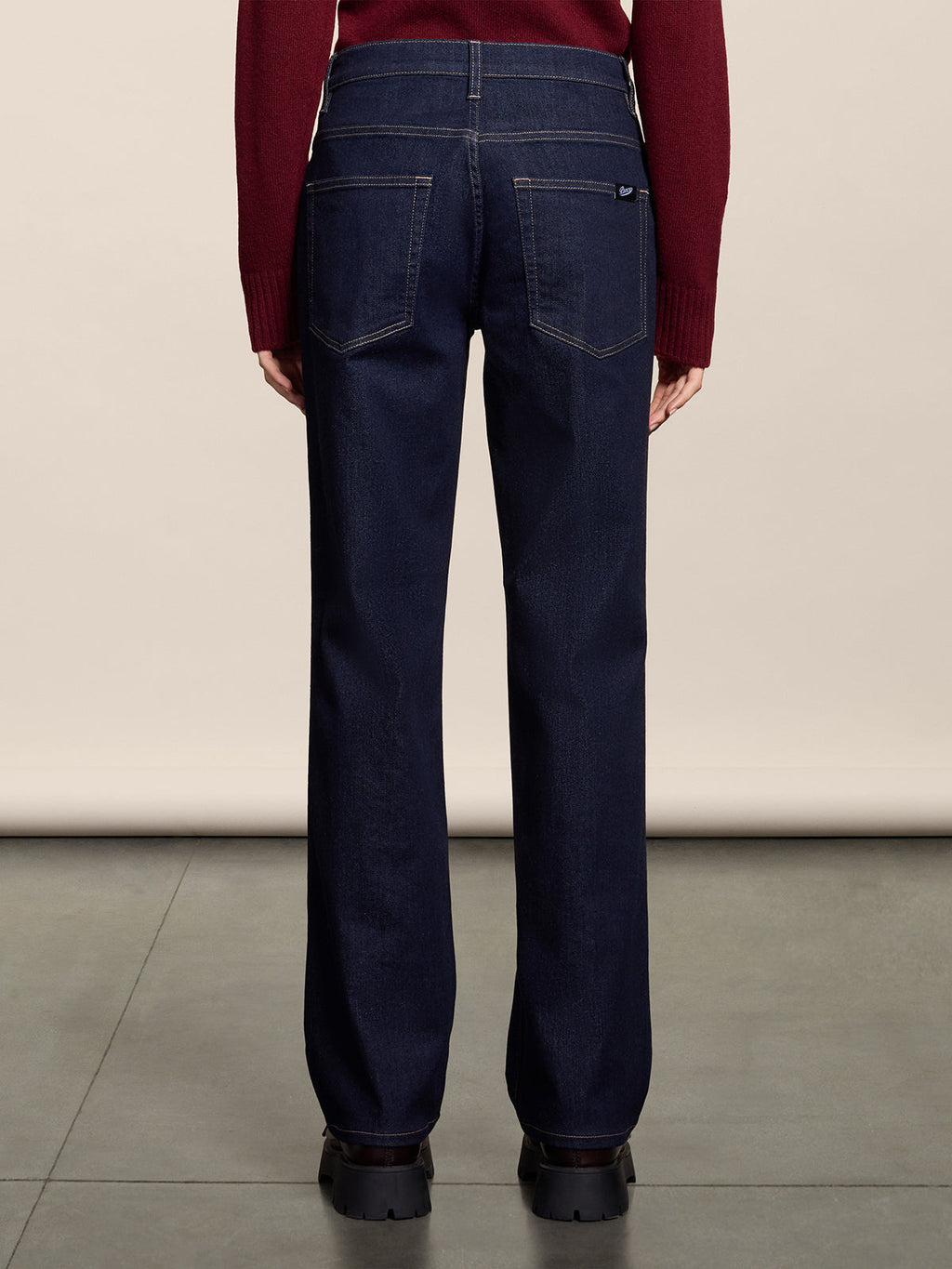 REGULAR FIT OCEAN DENIM FIVE POCKET PANTS - OCEAN - Check Active | Pence 1979