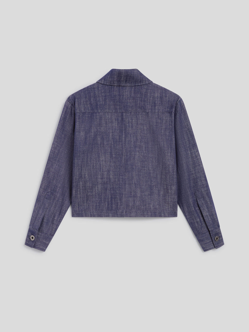 REGULAR FIT DENIM OVERSHIRT WITH POCKETS SPICY BLUE - SPICY BLUE - Check Active | Pence 1979
