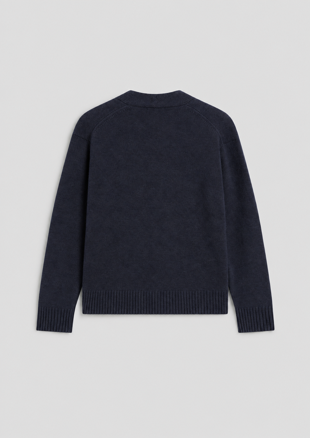 RELAXED FIT WOOL CARDIGAN BLUE NAVY - BLUE NAVY - Check Active | Pence 1979
