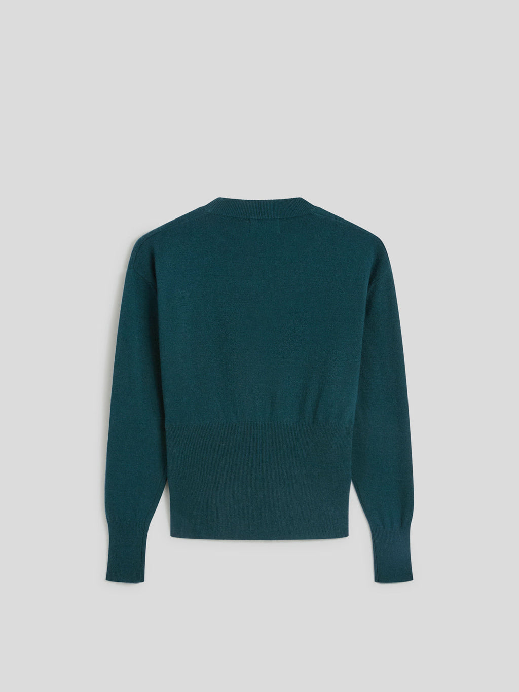 REGULAR FIT CROPPED CREW NECK SWEATER BOTTLE - BOTTLE - Check Active | Pence 1979