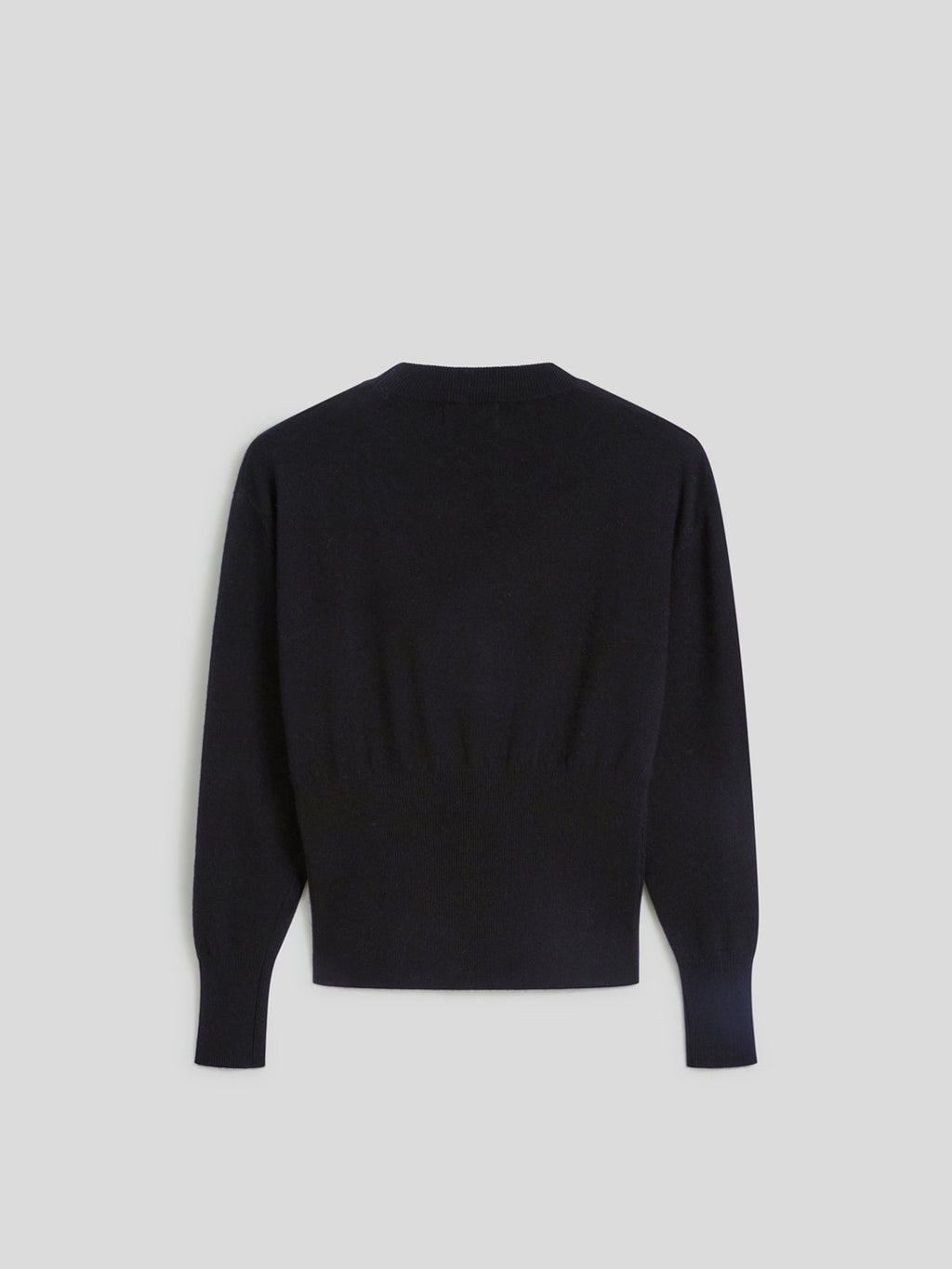 REGULAR FIT CROPPED CREW NECK SWEATER BLACK - BLACK - Check Active | Pence 1979