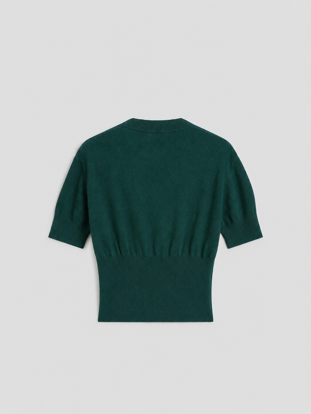 REGULAR FIT CREW-NECK SWEATER WITH CINCH WAIST BOTTLE - BOTTLE - Check Active | Pence 1979