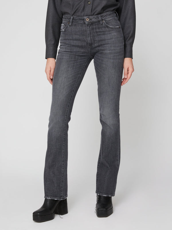 bootcut mid rise 5 pocket