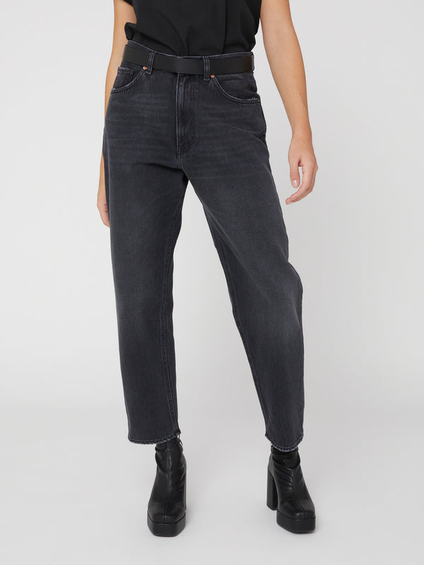Jeans Oversize Boyfriend da Donna neri