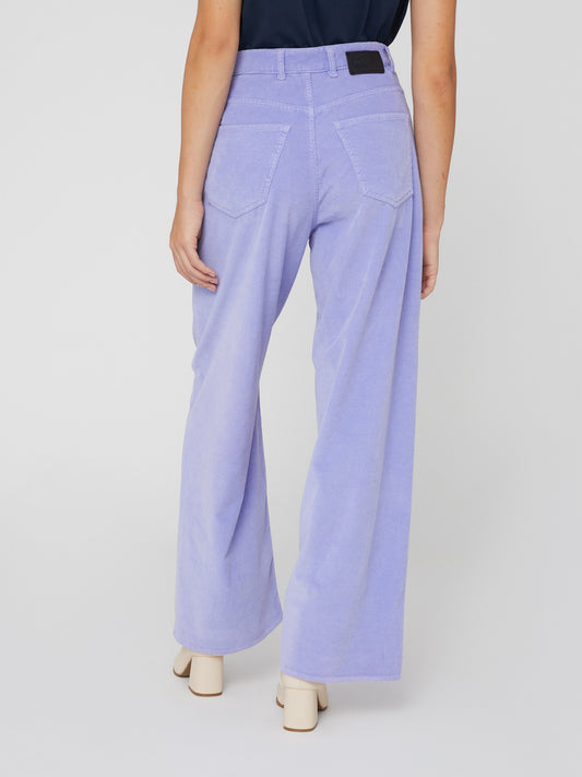 Pantalone Flare da Donna a vita alta lilla