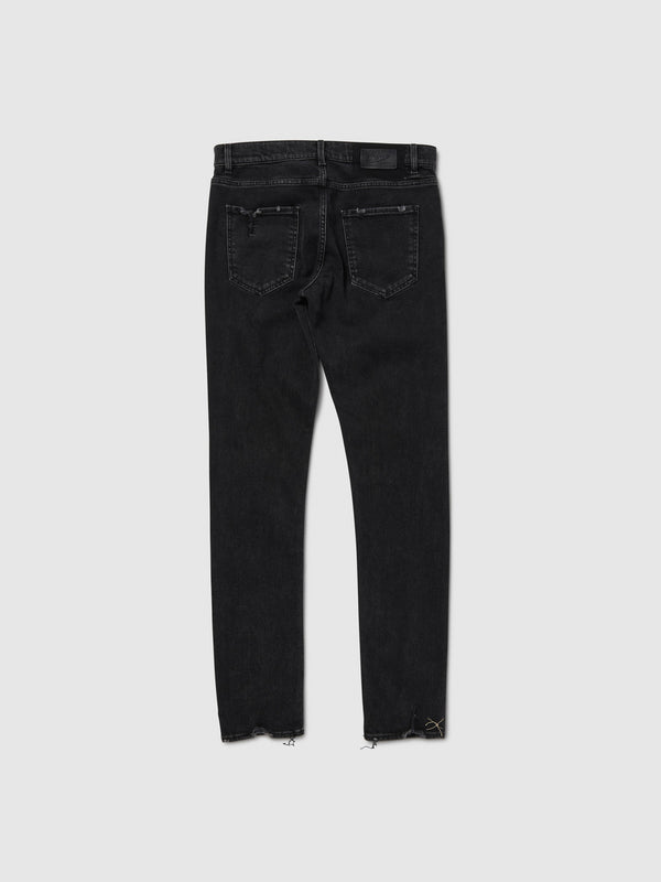 Jeans Slim Fit da Uomo Nero
