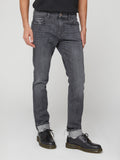 Jeans Slim Fit da Uomo in Denim Elasticizzato Grigio