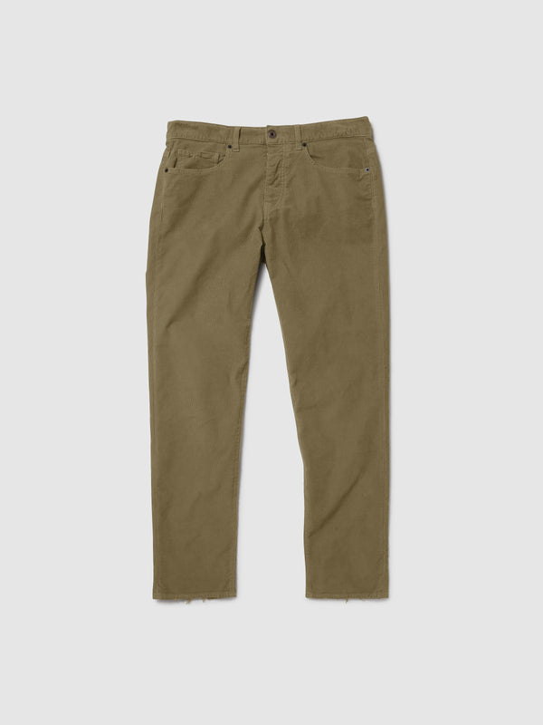 Jeans Slim Fit da Uomo in Velluto di Cotone