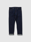 Jeans Regular Fit da Uomo Blu Scuro a Gamba Dritta