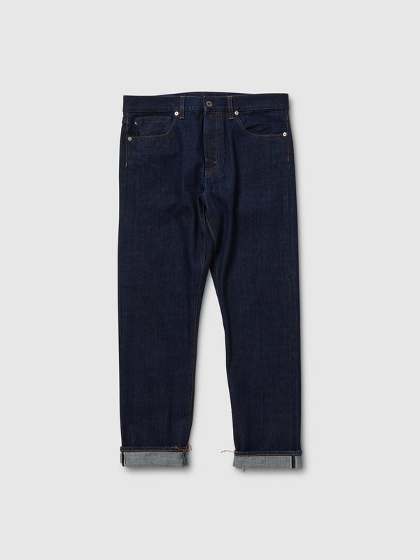 Jeans Regular Fit da Uomo Blu Scuro a Gamba Dritta