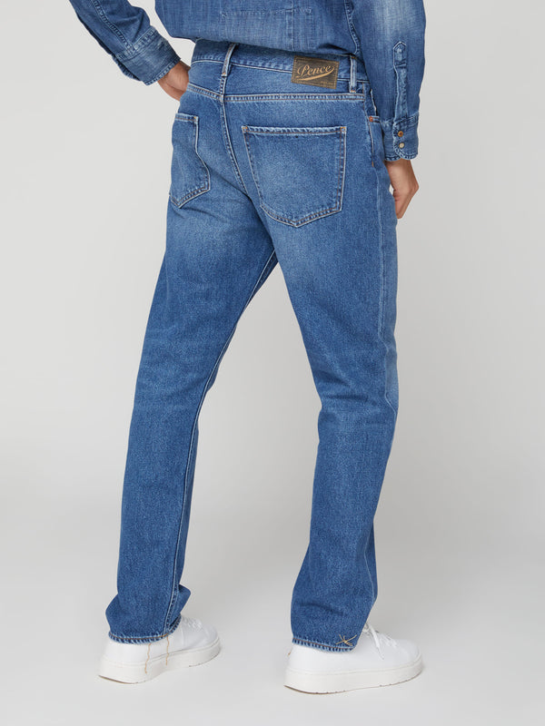 Jeans Regular Fit da Uomo a Gamba Dritta