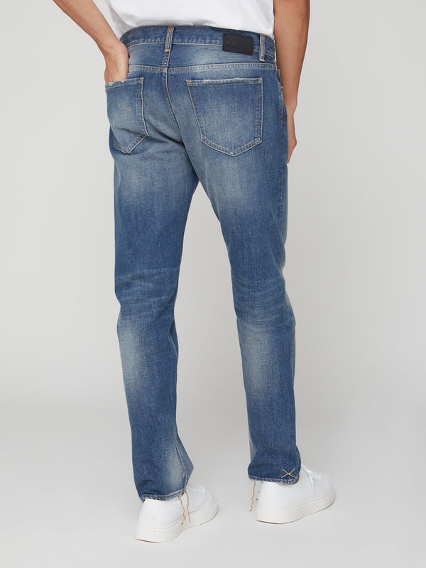 Jeans SLim Fit da Uomo Blu in Cotone Organico