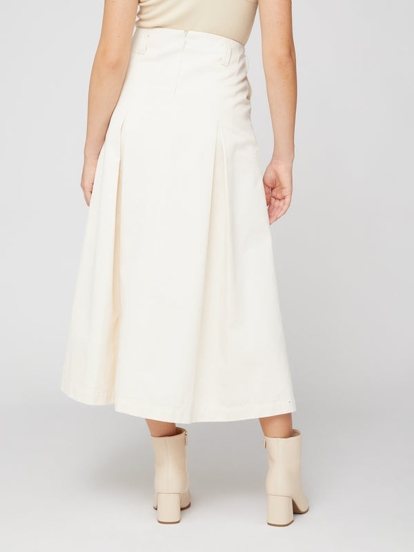 PLEATED MIDI SKIRT