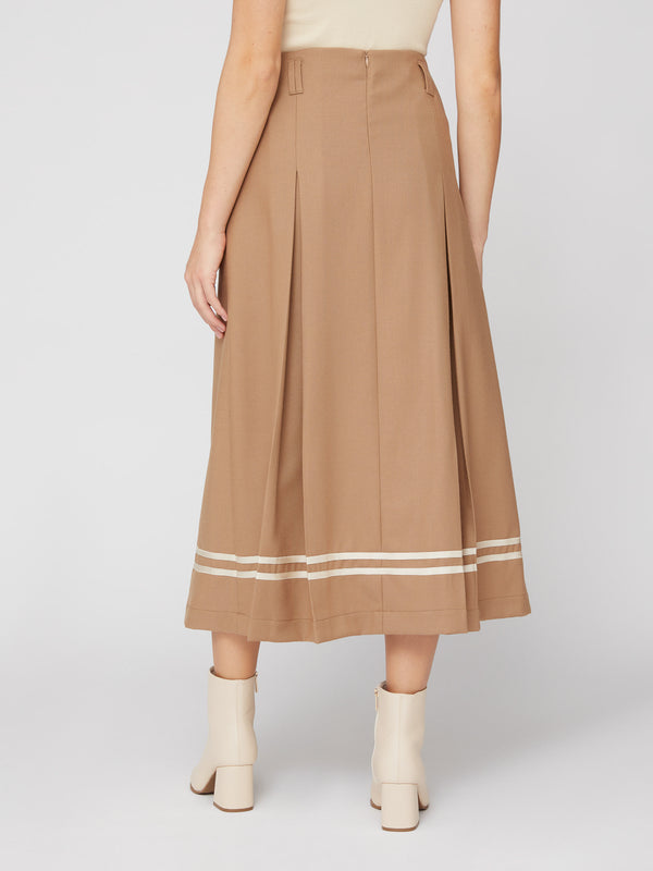 PLEATED MIDI SKIRT