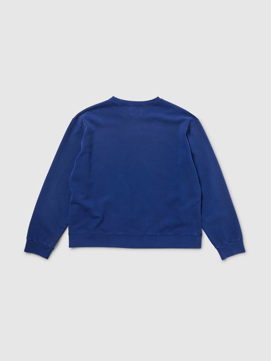 Felpa Girocollo Oversize Unisex blu