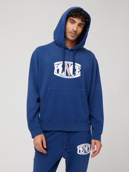 Felpa con Cappuccio Oversize Unisex blu