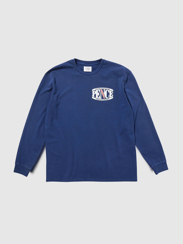 Maglietta Manica Lunga Oversize Unisex blu
