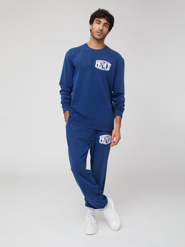 Maglietta Manica Lunga Oversize Unisex blu