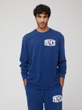 Maglietta Manica Lunga Oversize Unisex blu