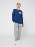 Maglietta Manica Lunga Oversize Unisex blu