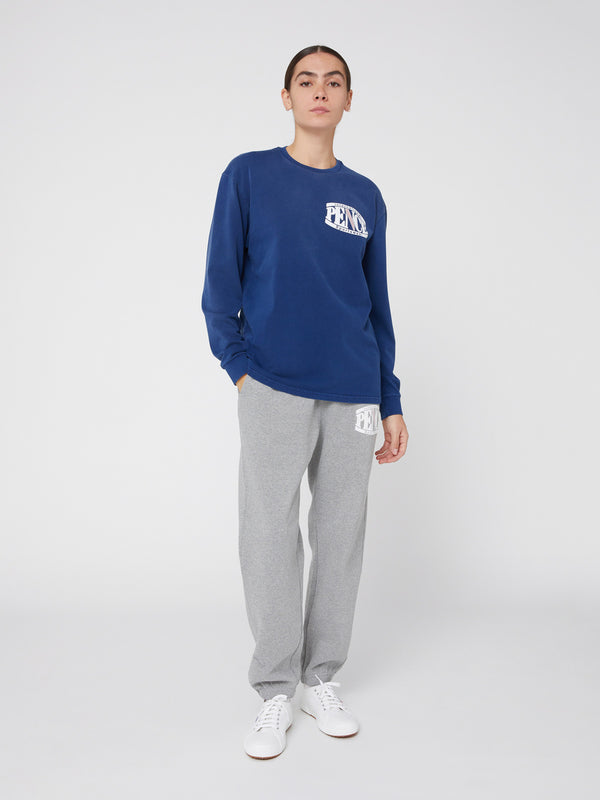 Maglietta Manica Lunga Oversize Unisex blu