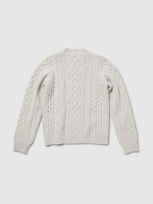 Maglione a Trecce Unisex grigio