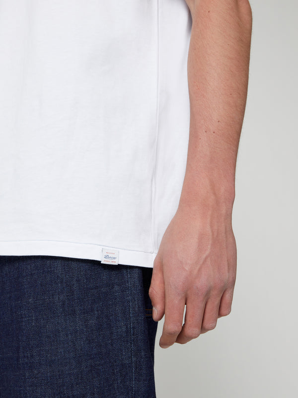 T-Shirt da Uomo Girocollo Bianca