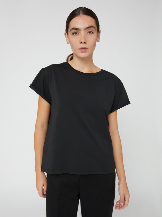 T-Shirt da Donna maniche corte nera